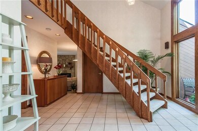 Oak staircase with a 