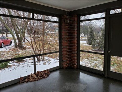 Screened patio to the east side of the home.