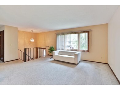 The spacious living area is open and makes a great