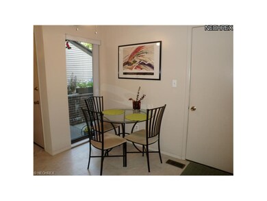 Breakfast nook with pretty window for morning coff