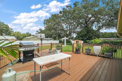 the uncovered area of back deck has been built with composite and stainless steel screws for increased weather durability in the Florida weather
