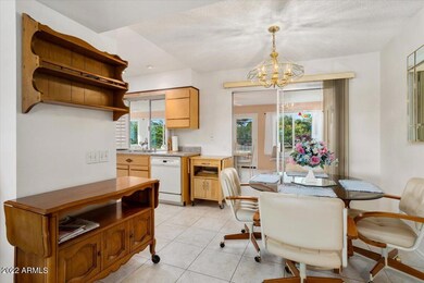 Eating area off kitchen