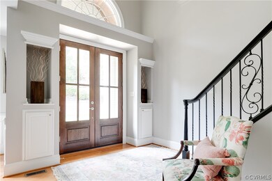 Beautiful wooden front doors.