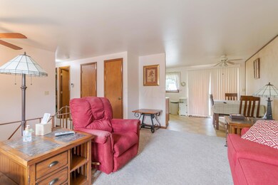 View of dining area from living rm