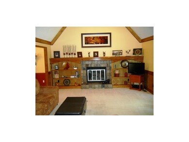 Vaulted Great Room - Slate Tile Fireplace Surround
