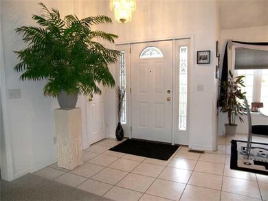 Foyer Elegant 2 story foyer with easy care tile fl
