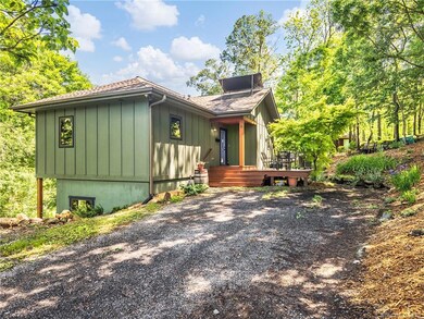 Parking area and back deck