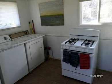 Laundry area in kitchen
