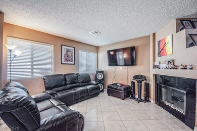 Family room just off the kitchen dining area with