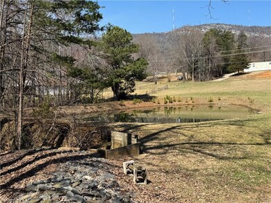 View of neighboring pond and mountain
