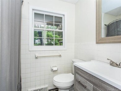 Main level bath with large farm sink