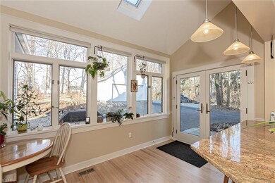 Wall of windows from Kitchen