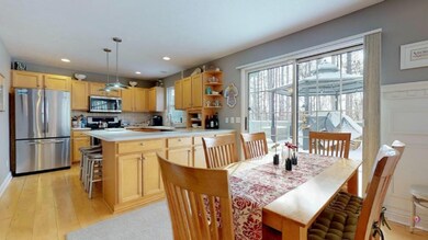 Kitchen with access to deck