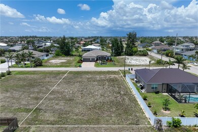 Aerial perspective of suburban area