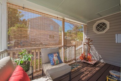 Side porch awaits you.