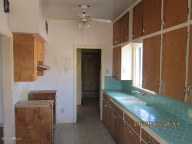 Triple cabinetry and tile counters