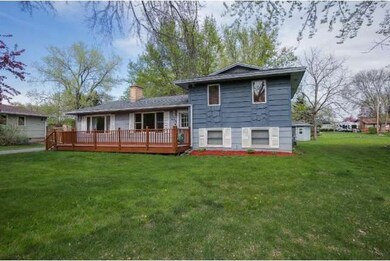 A large deck greets your guests.  Also a perfect s