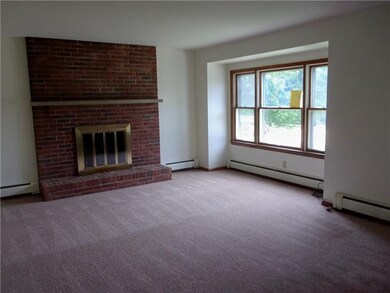 LIVING ROOM--LOG FIREPLACE