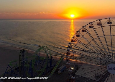 photo ferris wheel sunrise