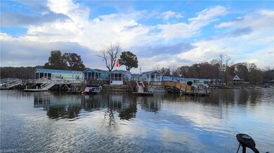 View from the water, notice the red arrow