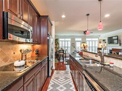 kitchen area is well appointed with all stainless 