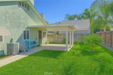 Backyard with landscaping