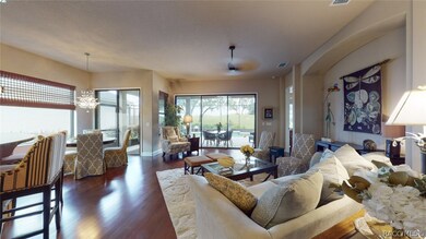 Proceed down entry hall to the heart of the home -