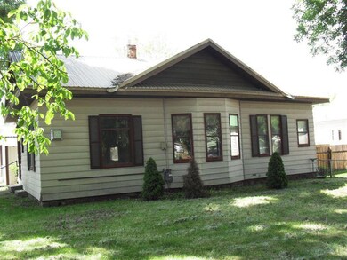 Corner lot, front view of home