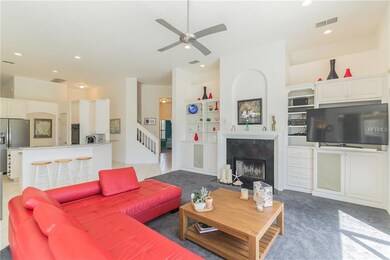 Family room adjacent to the kitchen making this th