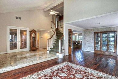 Wide Open Living Room, Formal Dining and Office at