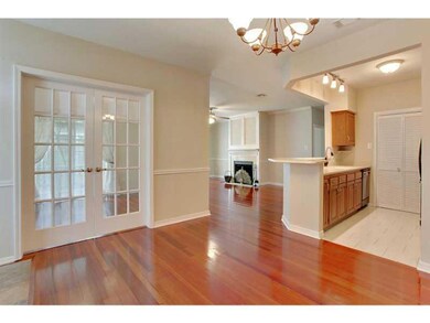 Photo. Open floor plan with brazilian oak floors i