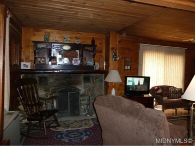 Living room with fireplace
