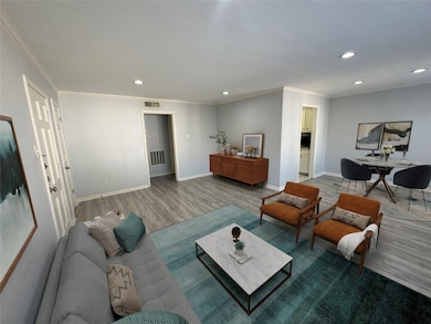 Virtually staged living room