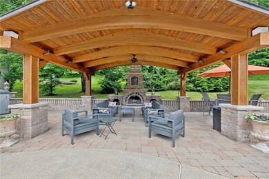 Exquisite Pavilion with fan and custom  outdoor fi