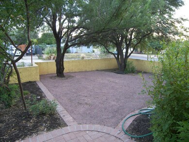 Front yard at dusk