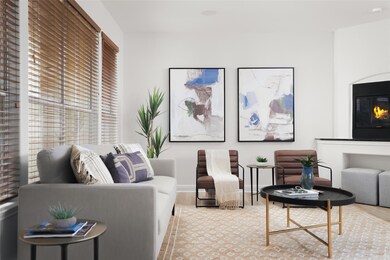 Living area featuring wood finished floors