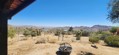 view from covered patio