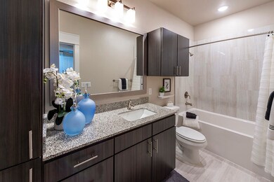 Bathroom - not actual unit, photos are of furnishe