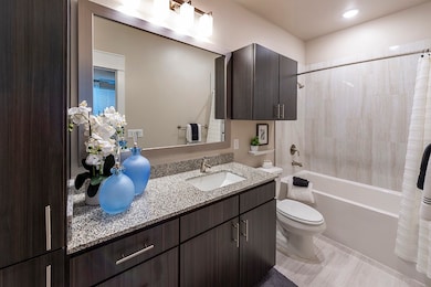 Bathroom - not actual unit, photos are of furnishe