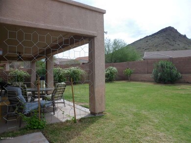VIEW OF PATIO LOOKING TO MOUNTAINS