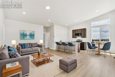 Virtually staged living room