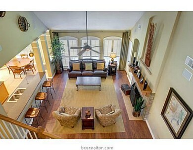 Living Room. View of the living room from the upstairs landing.