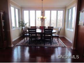 Dining with mountain views