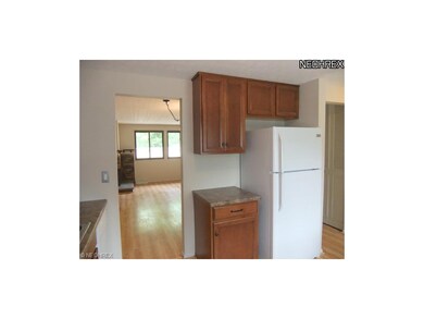 The kitchen offers easy access to the dining area 