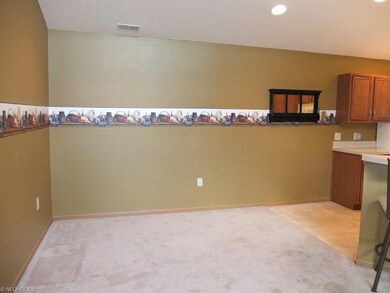 Dining room as part of the open floor plan.