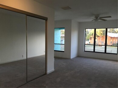 Master bedroom has great view of resort tennis cou