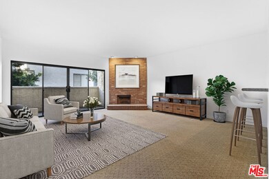 Virtually staged living room