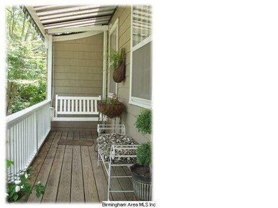 Charming covered front porch