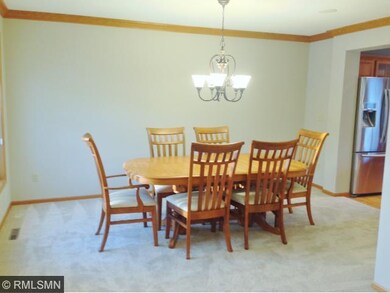 This dining area is just off from the front foyer 