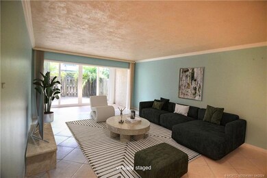 Virtually staged living area